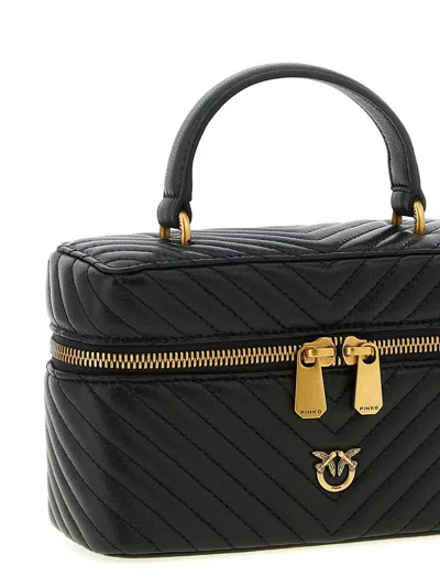 Pinko Vanity Case Classic Handbag In Black