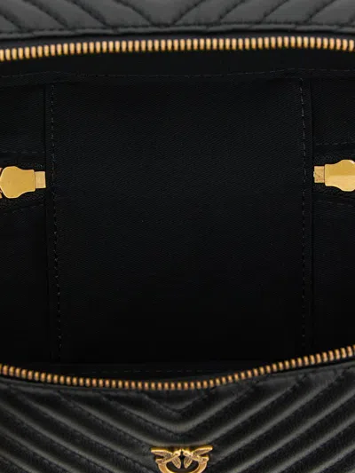 Pinko Vanity Case Classic Handbag In Black