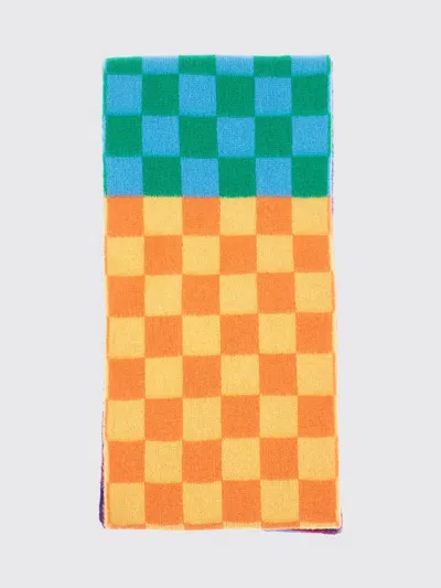 Howlin' Cosmic Checkerboard-pattern Scarf In Yellow