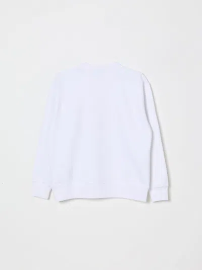 Dsquared2 Kids Maple Leaf Logo Sweatshirt In White