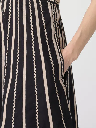 Ulla Johnson Palermo Ricrac And Grosgrain-trimmed Cotton-poplin Midi Dress In Black