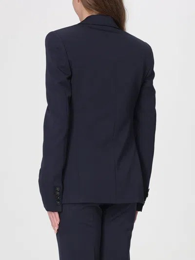 Stella Mccartney Slim Jacket Double Breasted Tailoring Lapel In Blue