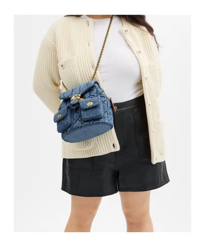 Coach Tabby Quilted Backpack In Green