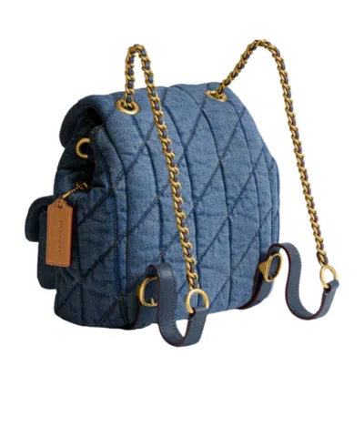 Coach Tabby Quilted Backpack In Green