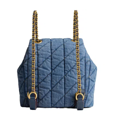 Coach Tabby Quilted Backpack In Green