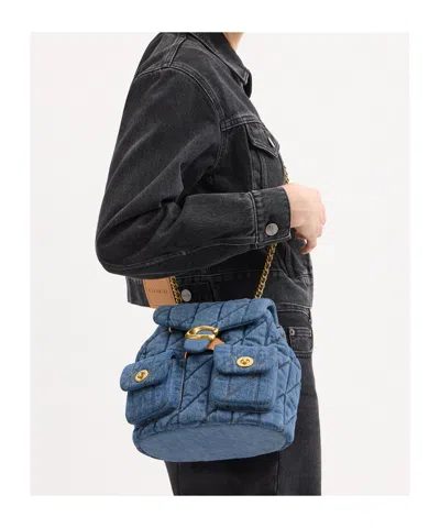 Coach Tabby Quilted Backpack In Green