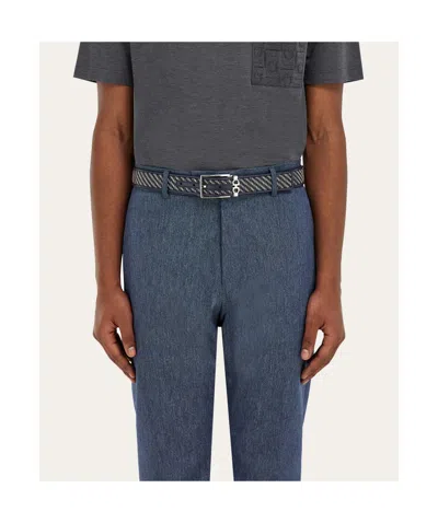 Ferragamo Adjustable Belt In Brown