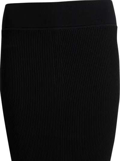 Rick Owens Knit Pencil Skirt In Black