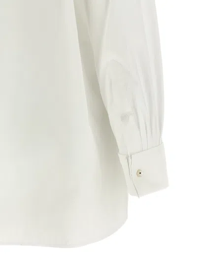 Kenzo Lavalliere Collar Shirt In White