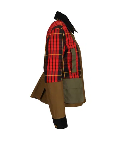 Alexander Mcqueen Mcqueen Deconstructed Tartan Ripstop Jacket In Multi