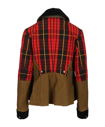 Alexander Mcqueen Mcqueen Deconstructed Tartan Ripstop Jacket In Multi