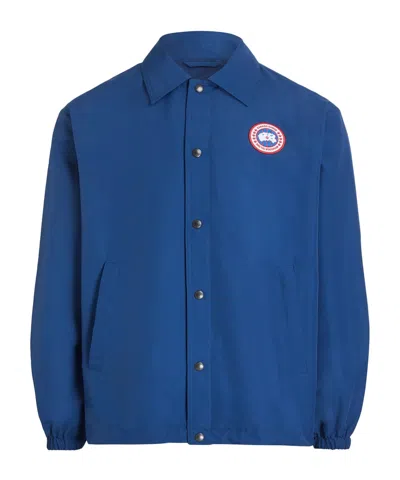 Canada Goose Regency Jacket Elastic Cuffs Drawstring Hem In Blue
