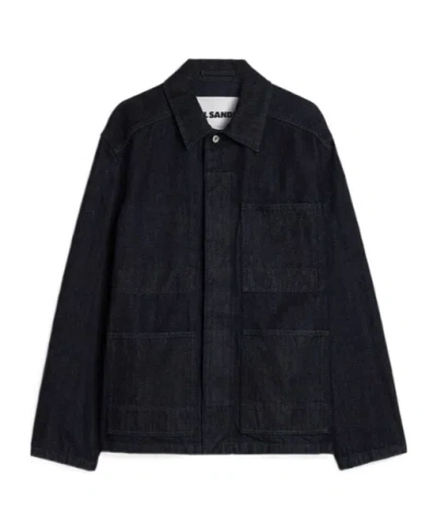 Jil Sander Light Blue Denim Jacket In Blue