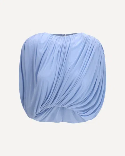 Magda Butrym Light Blue Copper Blouse In Blue