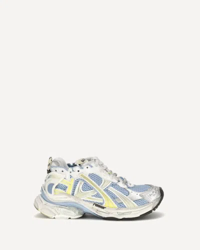 Balenciaga Sneaker Runner In Polyurethane And Polyester In Blue