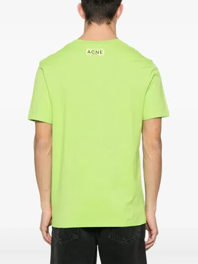 Acne Studios Tshirt With Print In Green