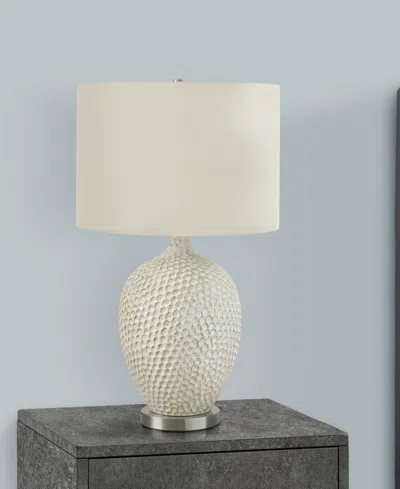 Monarch Specialties Lighting 28" Ceramic Table Lamp In White