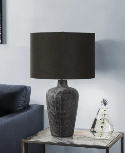 Monarch Specialties Lighting 24" Ceramic Table Lamp In Black