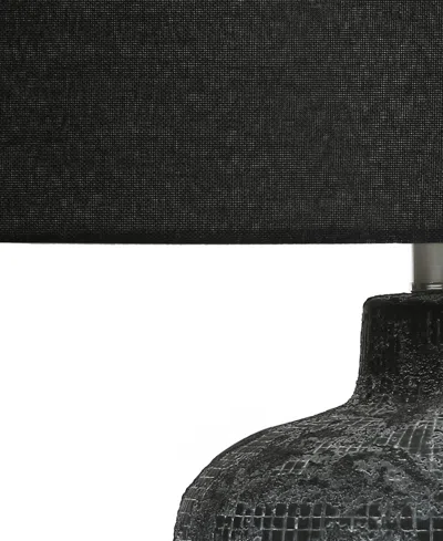 Monarch Specialties Lighting 24" Ceramic Table Lamp In Black