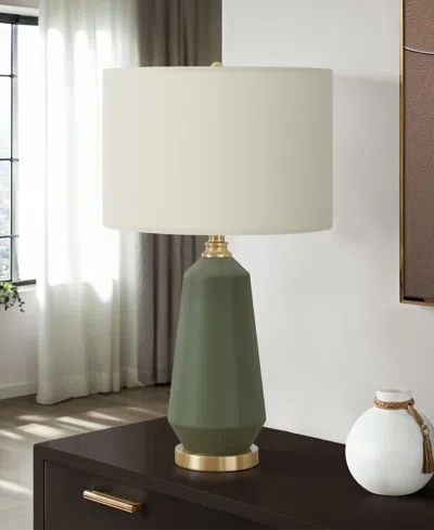 Monarch Specialties Lighting 26" Ceramic Table Lamp In Green