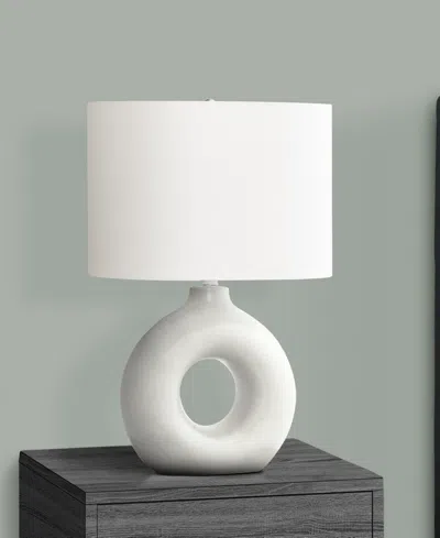 Monarch Specialties Lighting 24" Ceramic Table Lamp In White