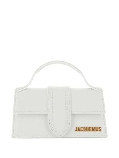 Jacquemus Shoulder Bags With Detachable Strap And Top Handle In White