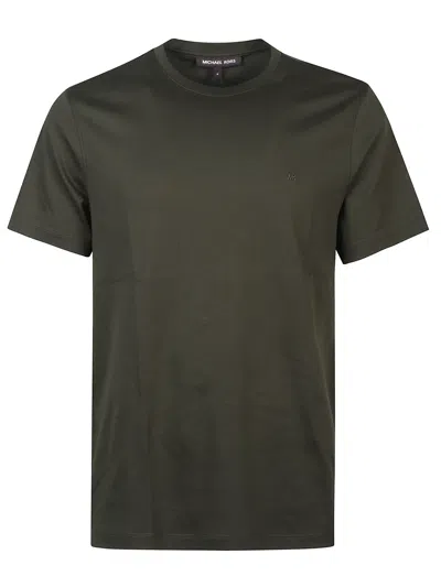 Michael Kors Short Sleeves T-shirt With Logo In Green