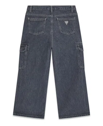 Guess Boys' 8-18 Oversized Cargo Jeans In Gray