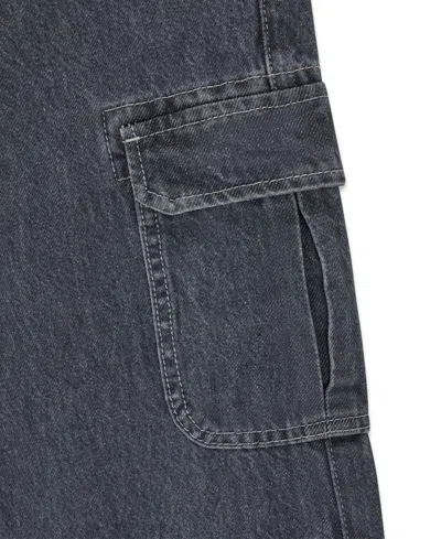 Guess Boys' 8-18 Oversized Cargo Jeans In Gray