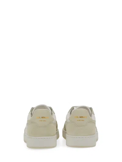 Axel Arigato Dice Lo Embroidered Leather Sneakers In White