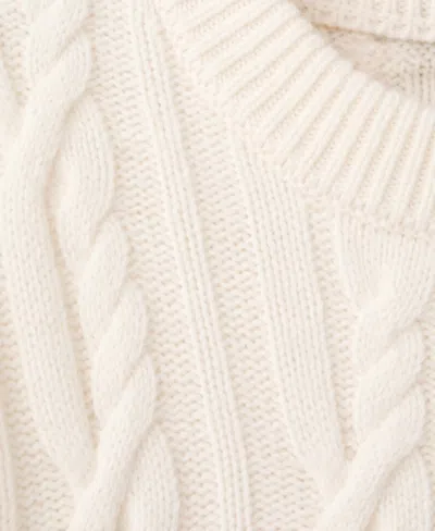 Mango Men's Wool Braided Sweater In Neutral