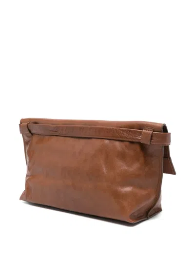 Bea Mombaers Leather Shoulder Bag In Brown