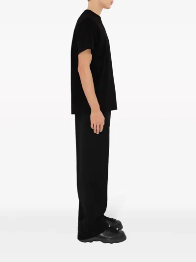 Burberry Black Cotton Clothing T-shirts And Polos In Black