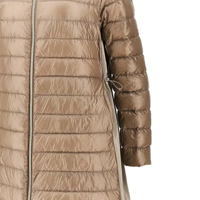 Herno Ylon Parka Down Jacket In Brown