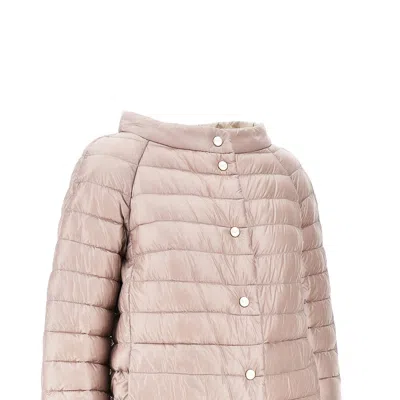 Herno Quilted Reversible Down Jacket In Neutral