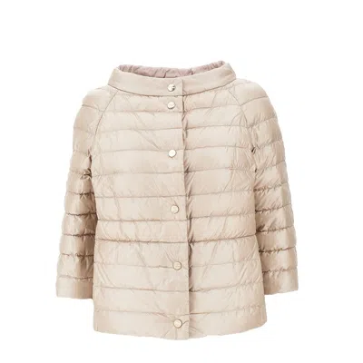 Herno Quilted Reversible Down Jacket In Neutral