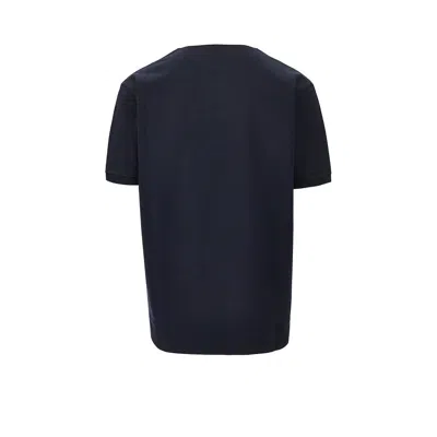 Gucci Contrast Collar Polo Shirt T-shirt Blue In Blue
