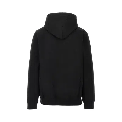 Gucci Men Black Sweatshirt With Hood With Drawstring And Front Logo In Cotton Man In Multi