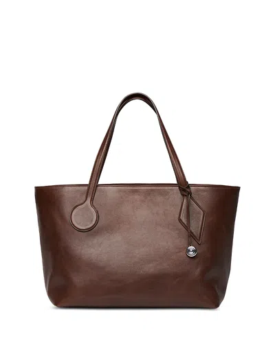 Liffner Sprout Large Leather Tote In Brown