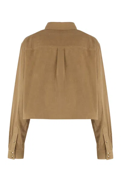 Celine Long-sleeved Shirt In Blue