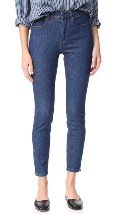 Apc Super Skinny Jeans In Washed Indigo