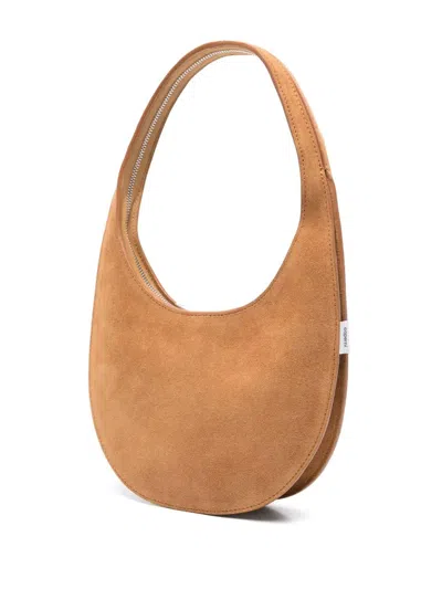Coperni Suede Top Handle Shoulder Bag In Brown
