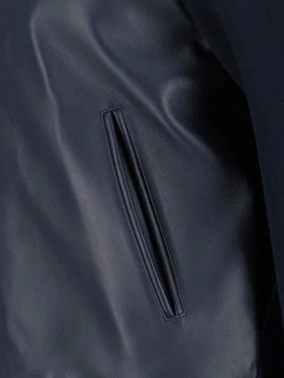 Gucci Lamb Nappa Bomber Jacket In Blue