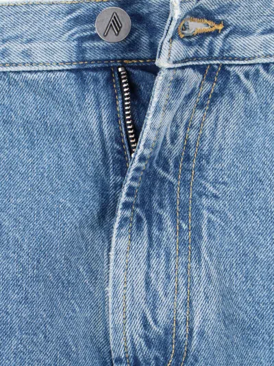 Attico Blue Cotton Jeans Denim In Blue