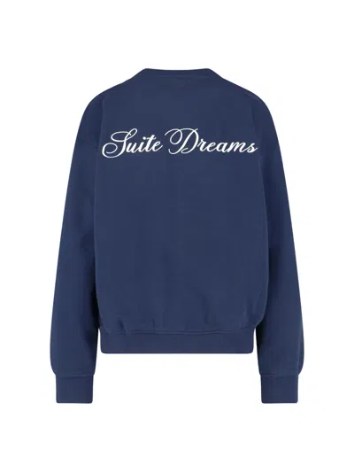 Frame Ritz Crew Neck Sweatshirt In Blue