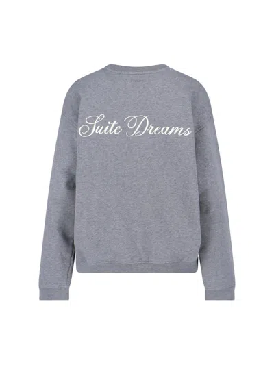 Frame Ritz Crew Neck Sweatshirt In Gray