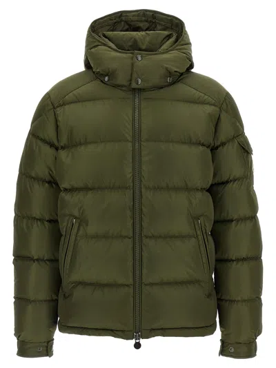 Moncler Men Baudinet Down Jacket With Logo Patch In Multi