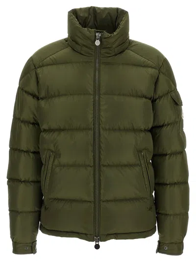 Moncler Men Baudinet Down Jacket With Logo Patch In Multi
