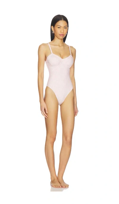 Loveshackfancy Brooksie Swimsuit In Pink
