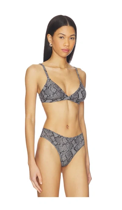 Skims Fits Everybody Triangle Bralette In Gray
